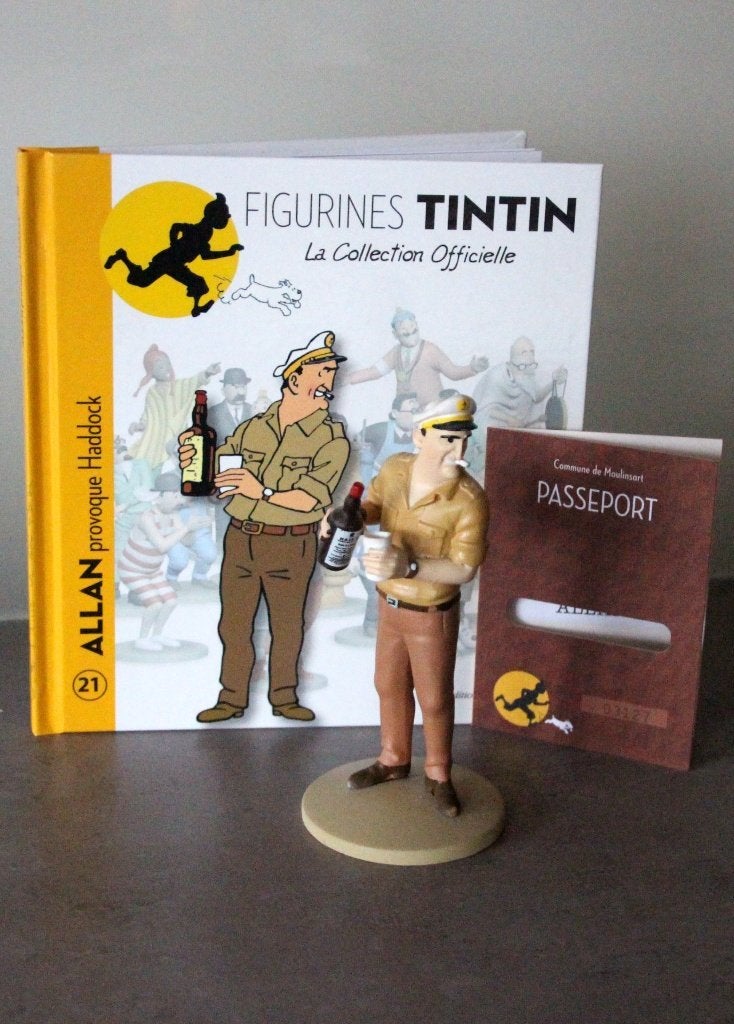 Moulinsart figurine n 21 Allan Tintin Hergé Kuifje, Collections, Envoi, Tintin, Comme neuf