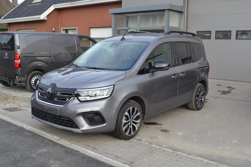 Renault Kangoo  E-TECH, Auto's, Leder en Stof, 5 zetels, Zilver of Grijs, Te koop
