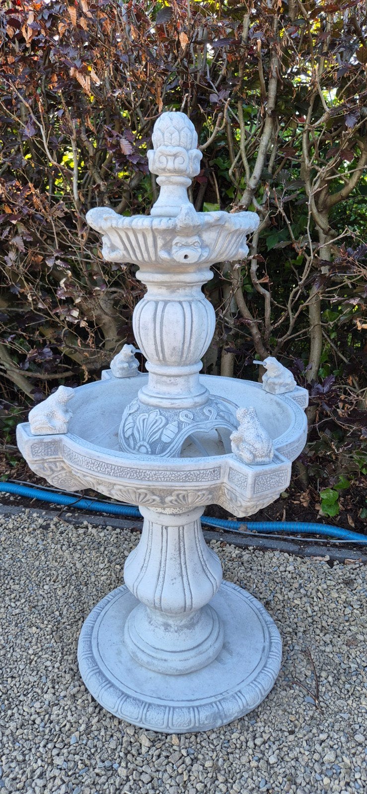 beton fontein met spuwende kikkers 1m50, Ophalen, Nieuw, Beton, Fontein