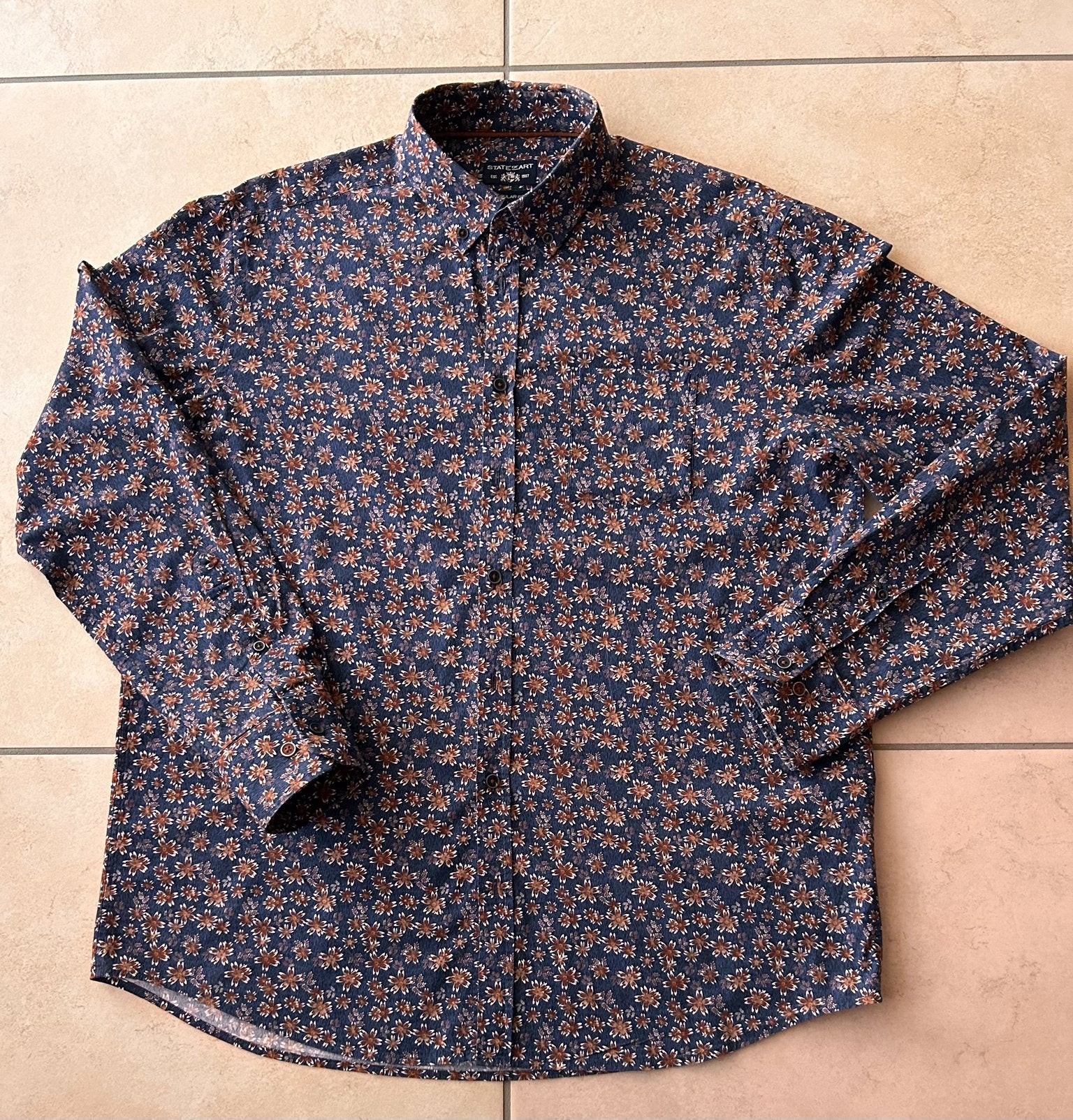 Chemise State of Art pour homme - XL - imprimé floral, Vêtements | Hommes, Enlèvement ou Envoi, Comme neuf