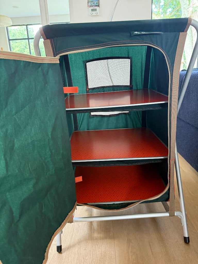 Opvouwbare campingkast, Ophalen, Zo goed als nieuw, Campingkast