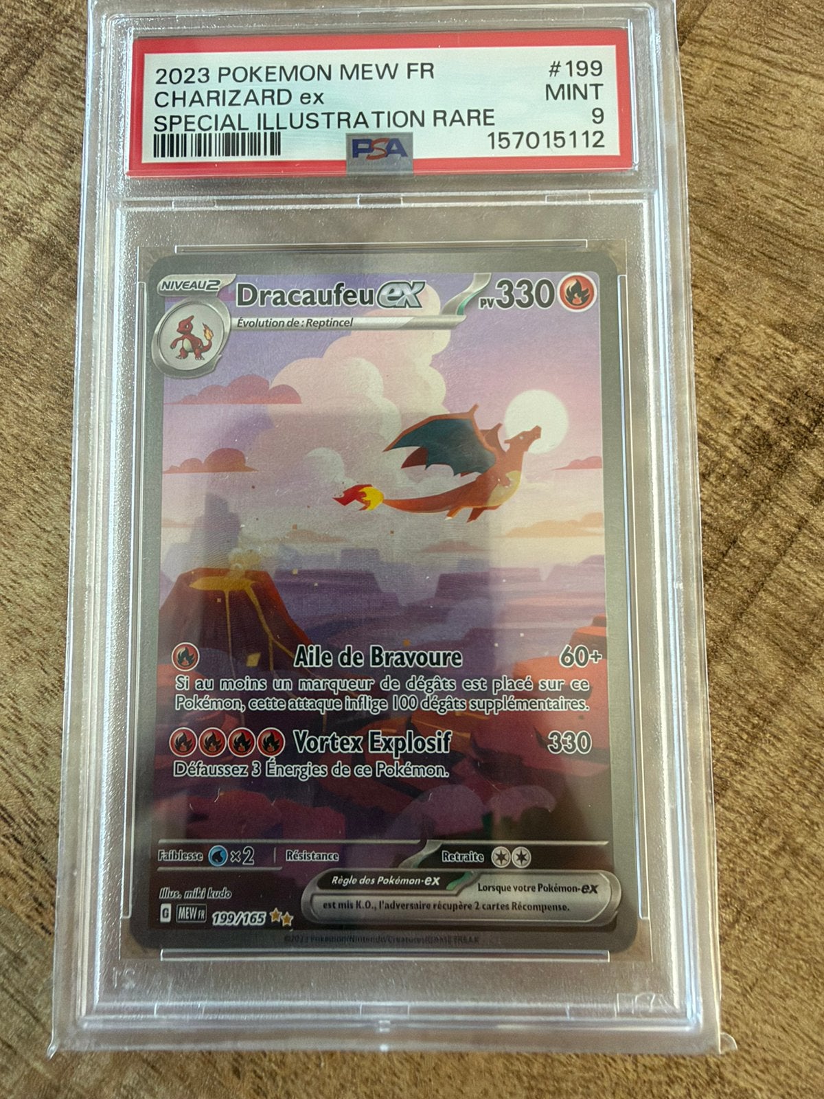 Carte Pokémon Dracaufeu ex 199/165 Special Illustration Rare, Hobby & Loisirs créatifs, Enlèvement, Comme neuf