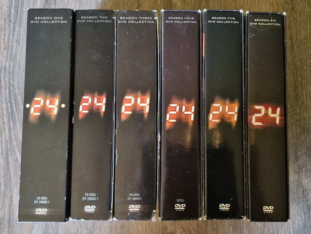 DVD-boxen 24 - Seizoen 1, 2, 3, 4, 5 en 6 - Compleet!, Cd's en Dvd's, Gebruikt, Ophalen of Verzenden, Actie en Avontuur, Seizoen 5