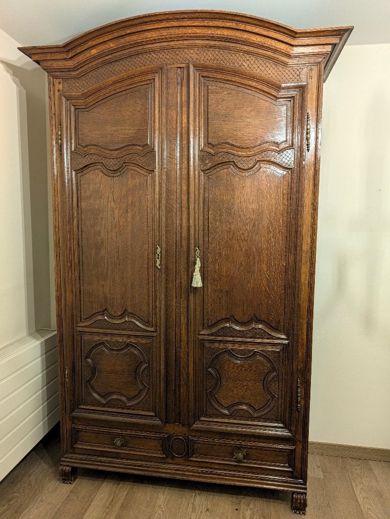 Armoire provinciale française en chêne de style Louis XV, Antiquités & Art, Enlèvement