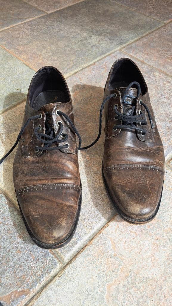 Kickers herenschoenen, Vêtements | Hommes, Chaussures, Enlèvement ou Envoi, Brun, Porté, Chaussures à lacets
