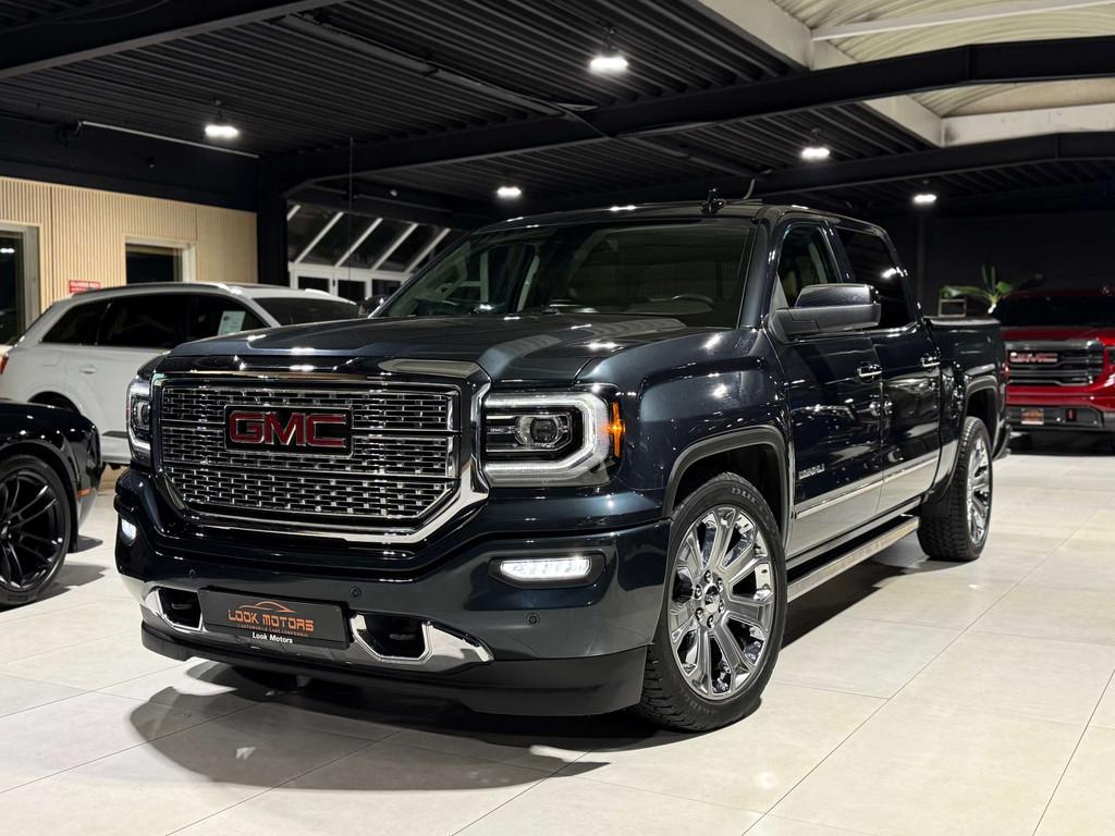 GMC Sierra DENALI 6.2L V8 426cv CAMERA CUIR CARPLAY TVAC, Auto's, Automaat, 4 deurs, Gebruikt, Zwart
