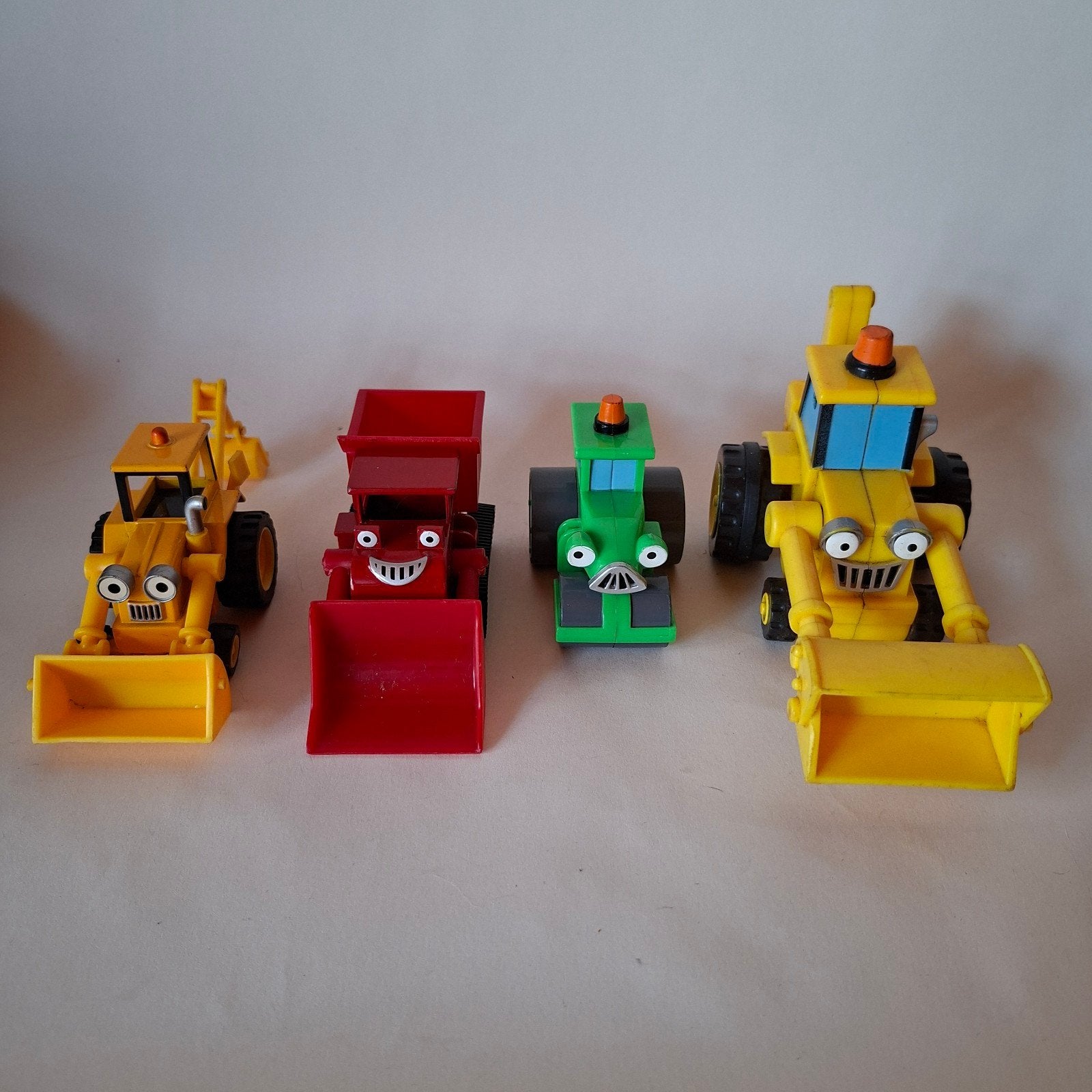 Vintage Bob de Bouwer Voertuigen Set – 4 Originele Figuren, Ophalen of Verzenden