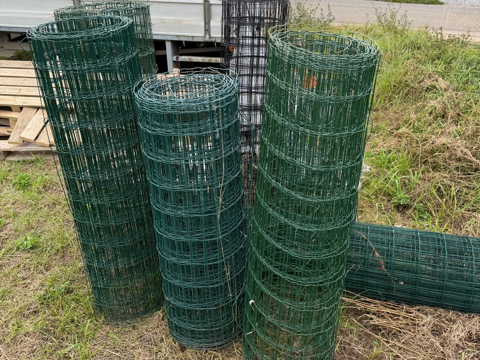 Groene tuingaas 100-120-150cm BIEDEN VANAF 60eur, Ophalen, Gebruikt, 20 meter of meer, Gaas