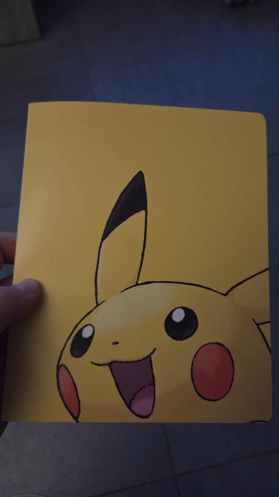 pikachu binder vol met oude kaarten, Ophalen