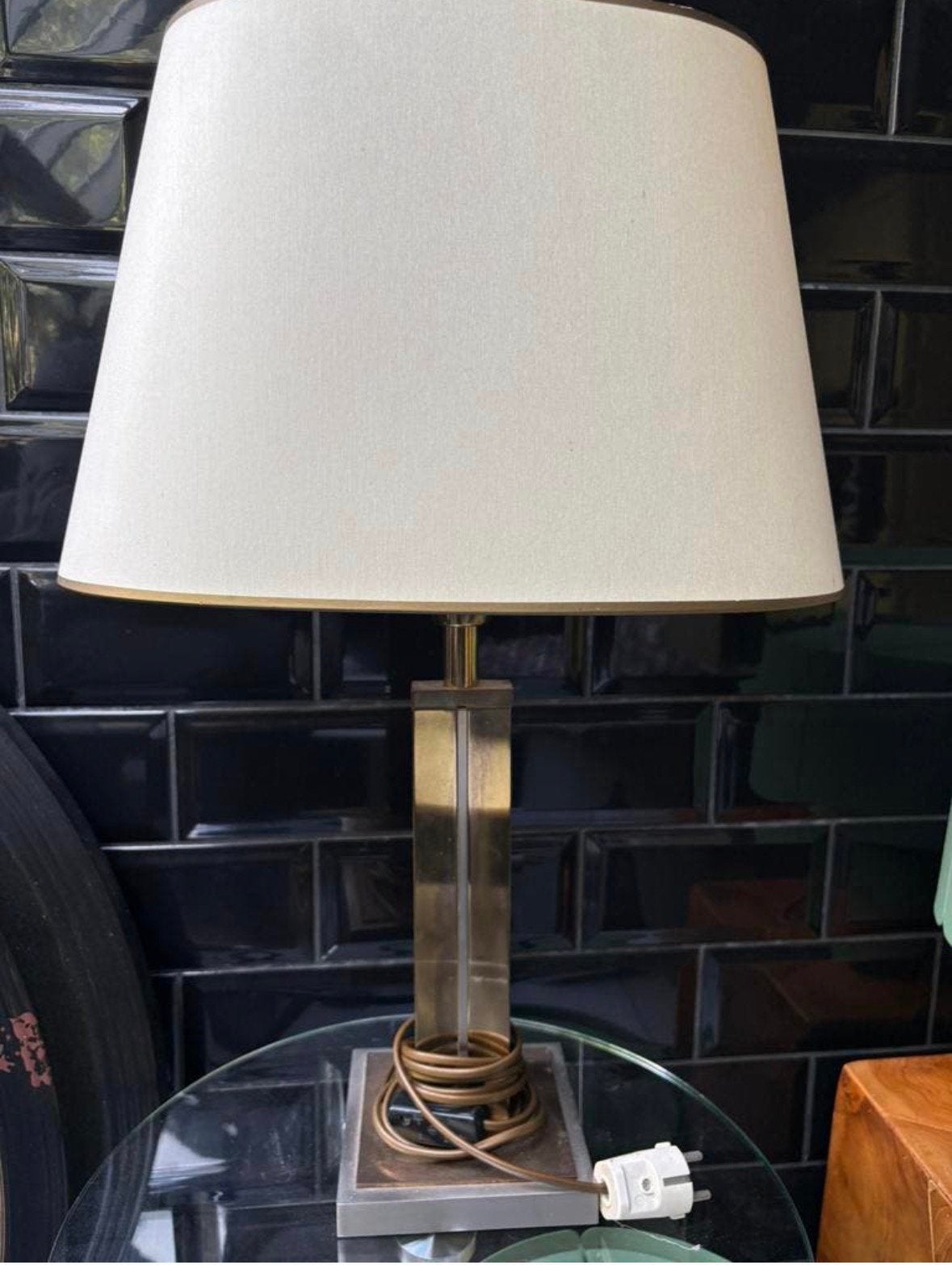 Designlamp 70’s Belgo Chrome Deknudt Hollywood Regency style, Ophalen, Zo goed als nieuw