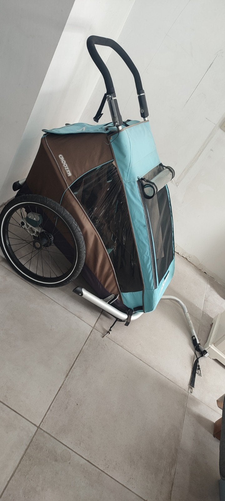 Remorque vélo Croozer kids pour 1 enfant, 40 à 60 kg, Croozer, Utilisé, Suspension