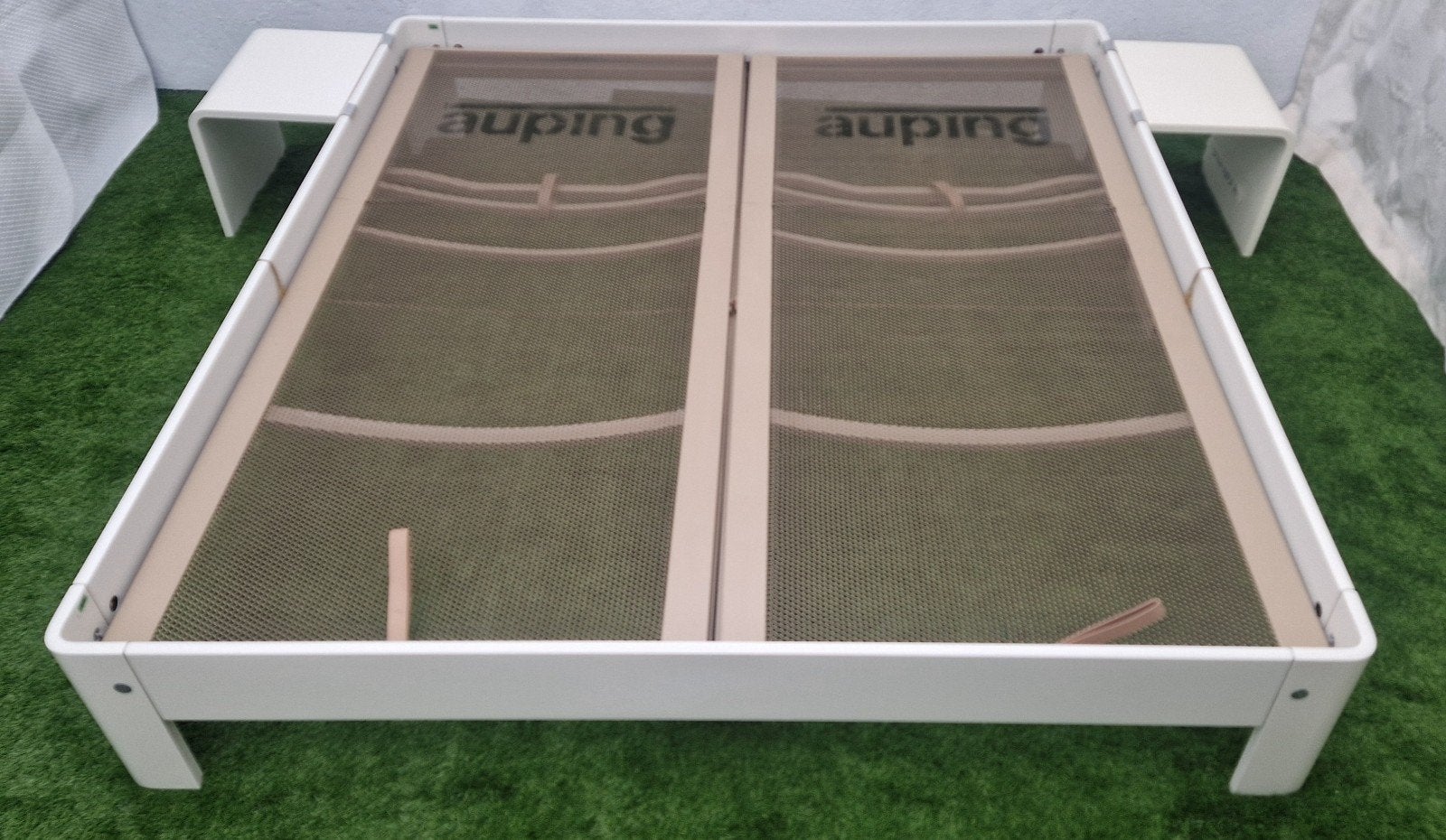 Auping Auronde Bed 180x200cm met Bijzettafeltjes, Ophalen of Verzenden, Wit, Auping