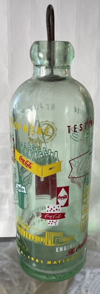 Coca Cola Fles 1961 , 75 th Anniversary Hutchinson, Ophalen of Verzenden, Zo goed als nieuw
