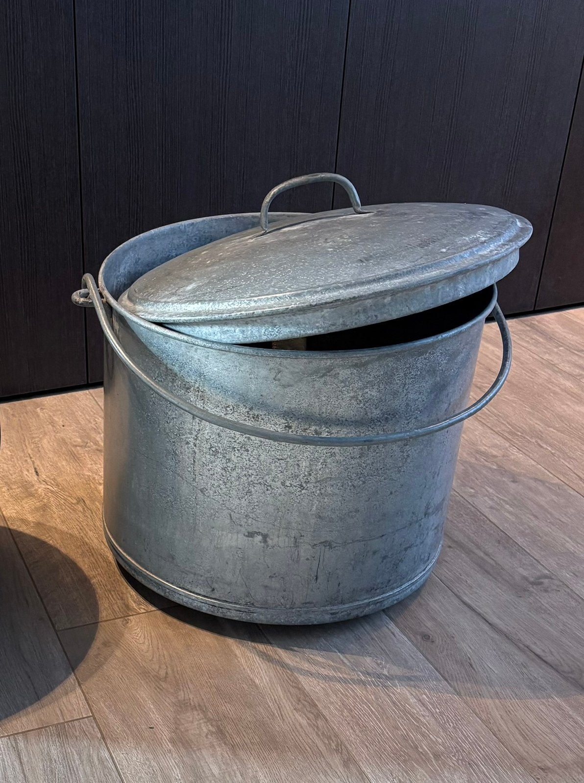 Seaux en zinc, Maison & Meubles, Enlèvement, Utilisé, Zinc, Avec couvercle