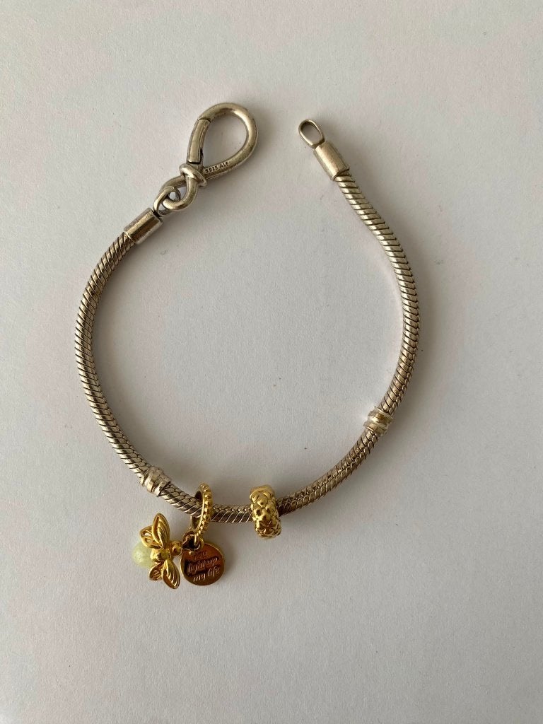 pandora bedel bandje, Bijoux, Sacs & Beauté, Bracelets à breloques, Enlèvement ou Envoi, 1 bracelet à breloques, Pandora, Comme neuf