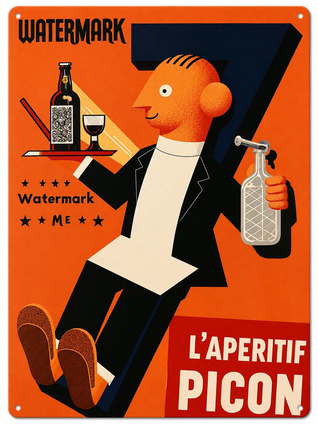 Metalen reclamebord L’Apéritif Picon - retro vintage mancave, Ophalen of Verzenden, Nieuw, Reclamebord