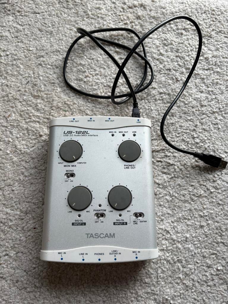 Interface audio MIDI Tascam US-122L, Enlèvement ou Envoi, Comme neuf