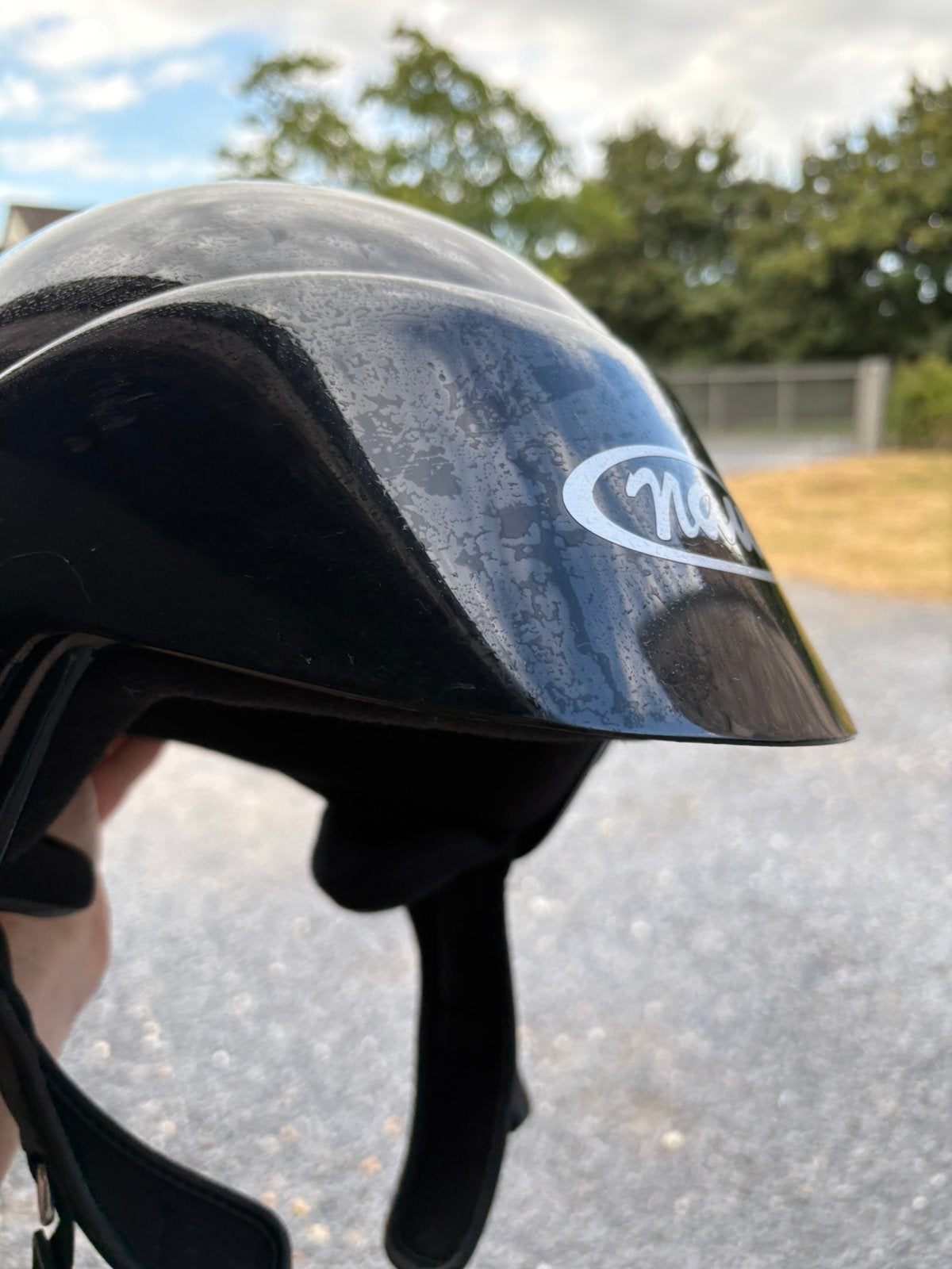 Helm brommer Nau XXL - zwart, Fietsen en Brommers, Brommerhelmen, Ophalen, Gebruikt, Extra large of groter