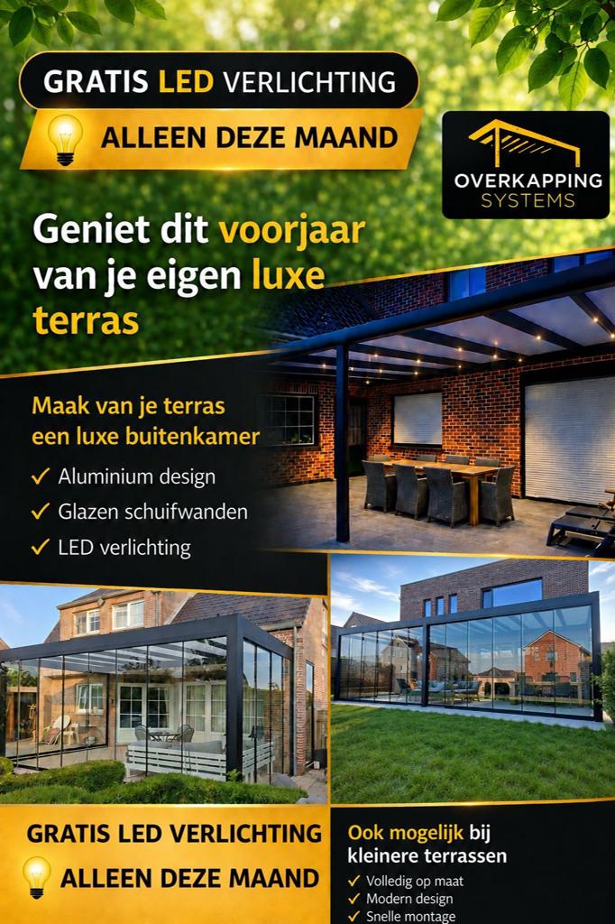 Overkapping op maat veranda pergola, Tuin en Terras, Tuinhuizen, Ophalen