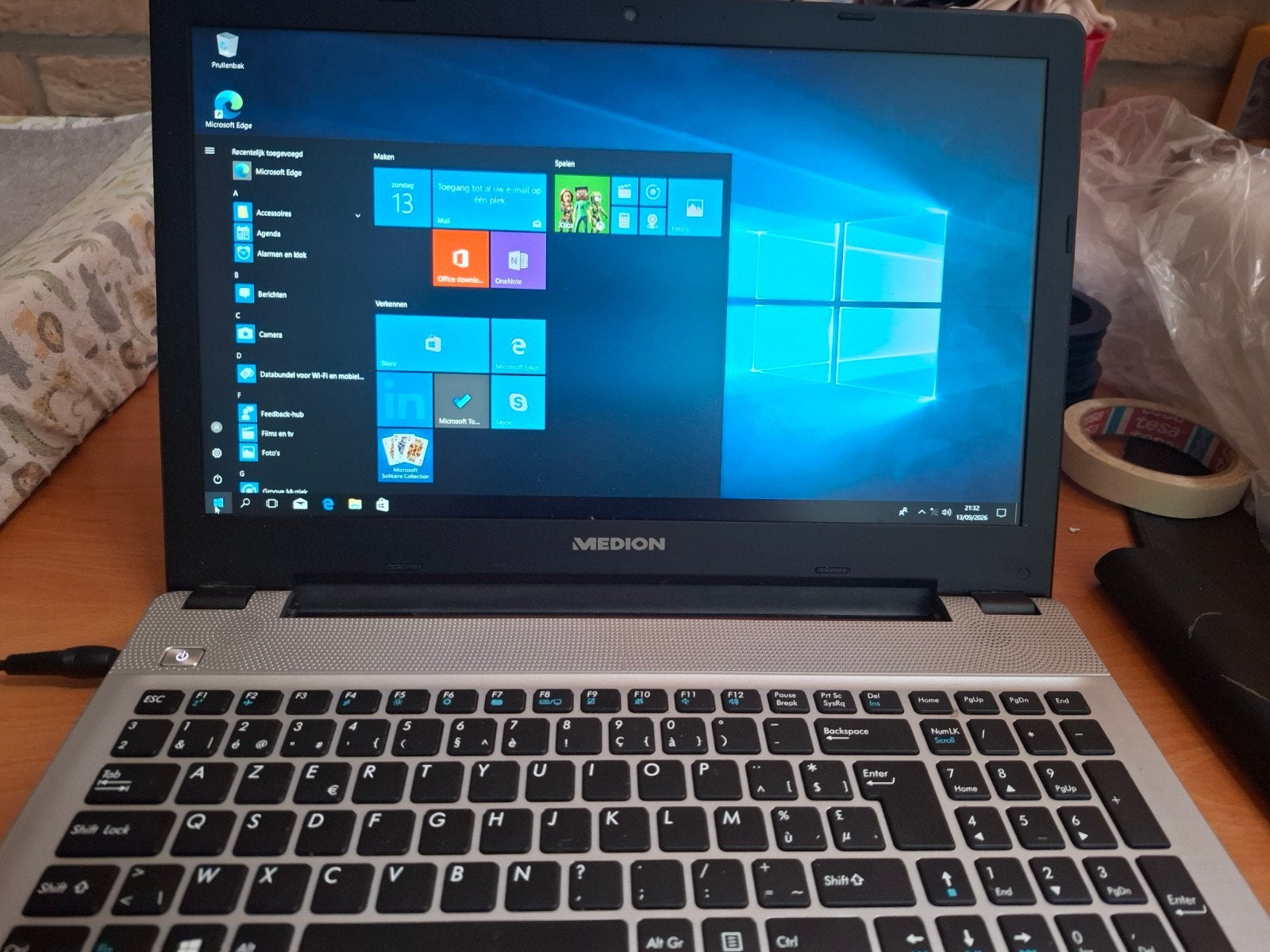 pc laptop medion w10, Computers en Software, Ophalen, Gebruikt