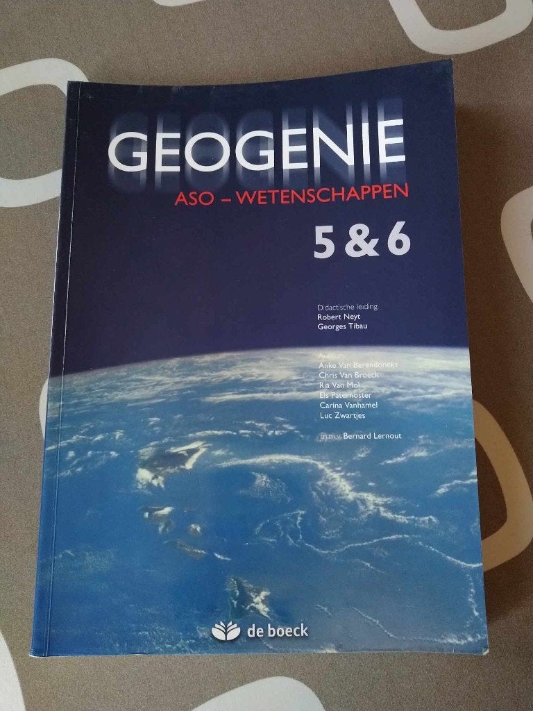 Geogenie 5&6, Boeken, Ophalen, Gelezen, Aardrijkskunde, De Boeck