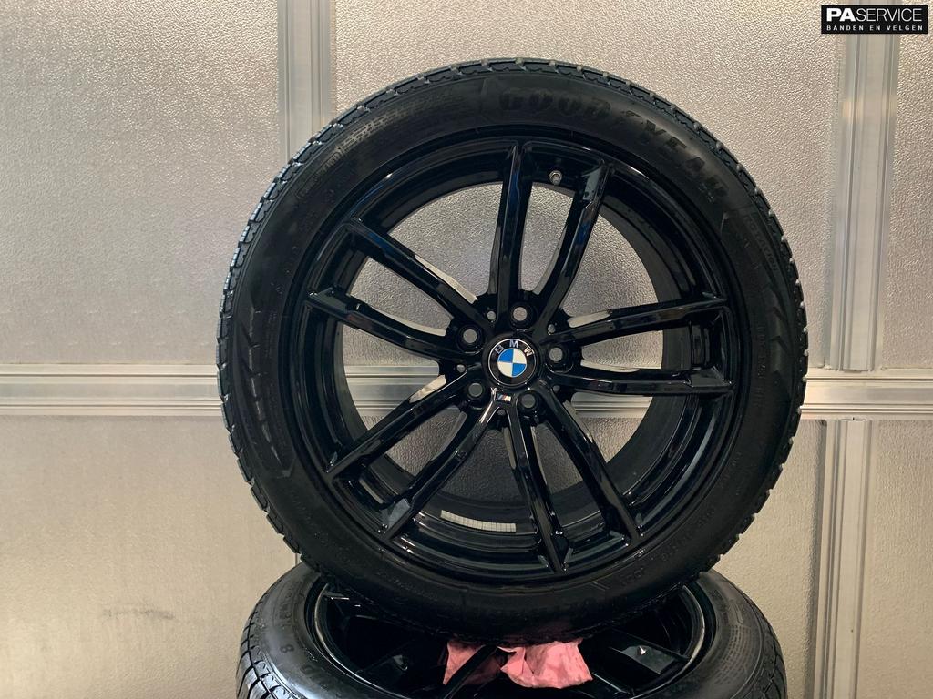 OEM Gloss Black BMW 5 G30 Winterset incl Goodyear RFT 7 mm, Auto-onderdelen, Banden en Velgen, 18 inch, -, -, Banden en Velgen
