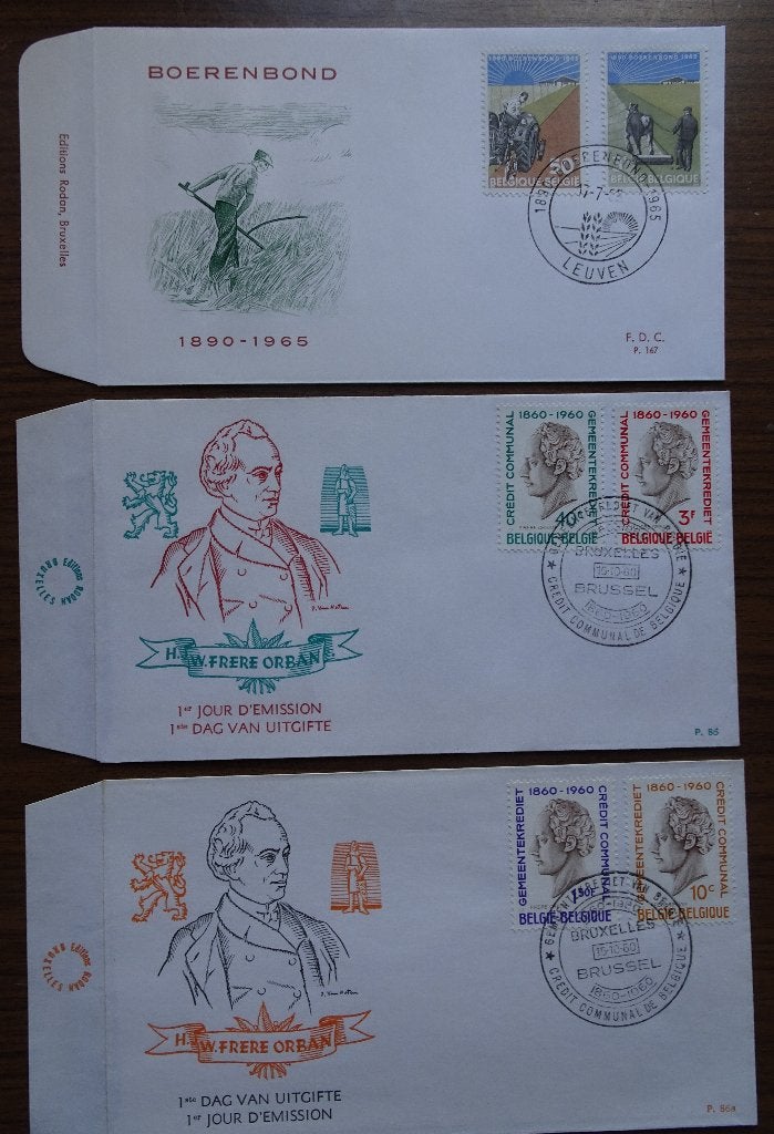 timbre belge - enveloppe premier jour d'émission, Timbres & Monnaies, Enlèvement ou Envoi, Décrit