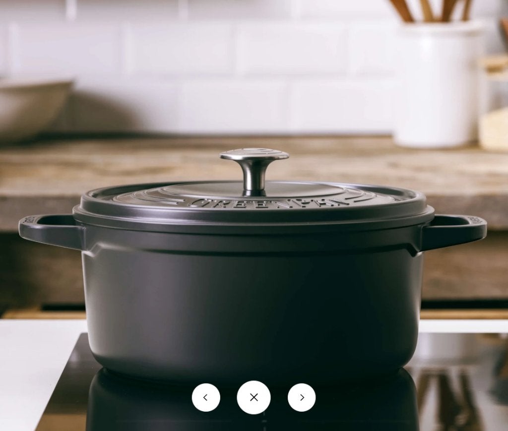 Greenpan Geuten pot - gietalu - lichtgewicht stoofpot 24cm, Huis en Inrichting, Keuken | Potten en Pannen, Met handvatten, Overige typen