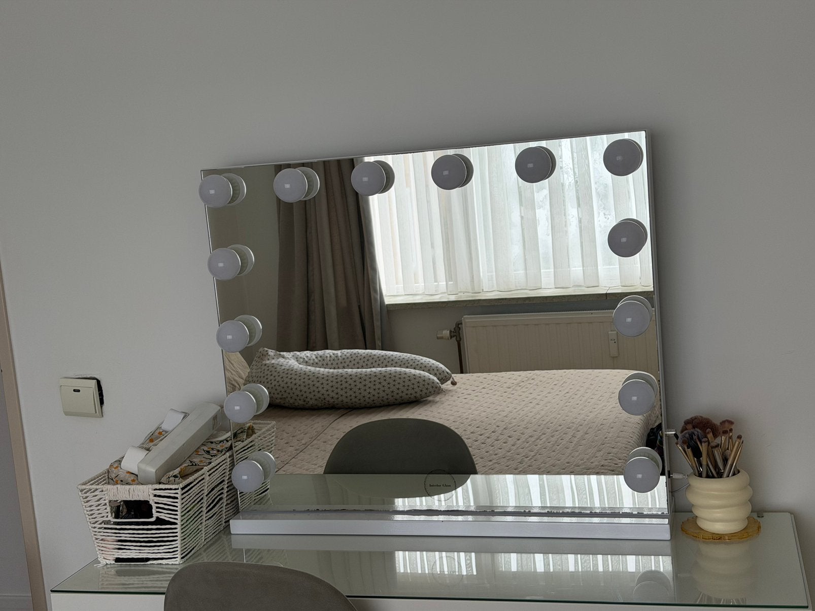 Coiffeuse et miroir, Maison & Meubles, Moins de 100 cm, Comme neuf, Enlèvement, Rectangulaire