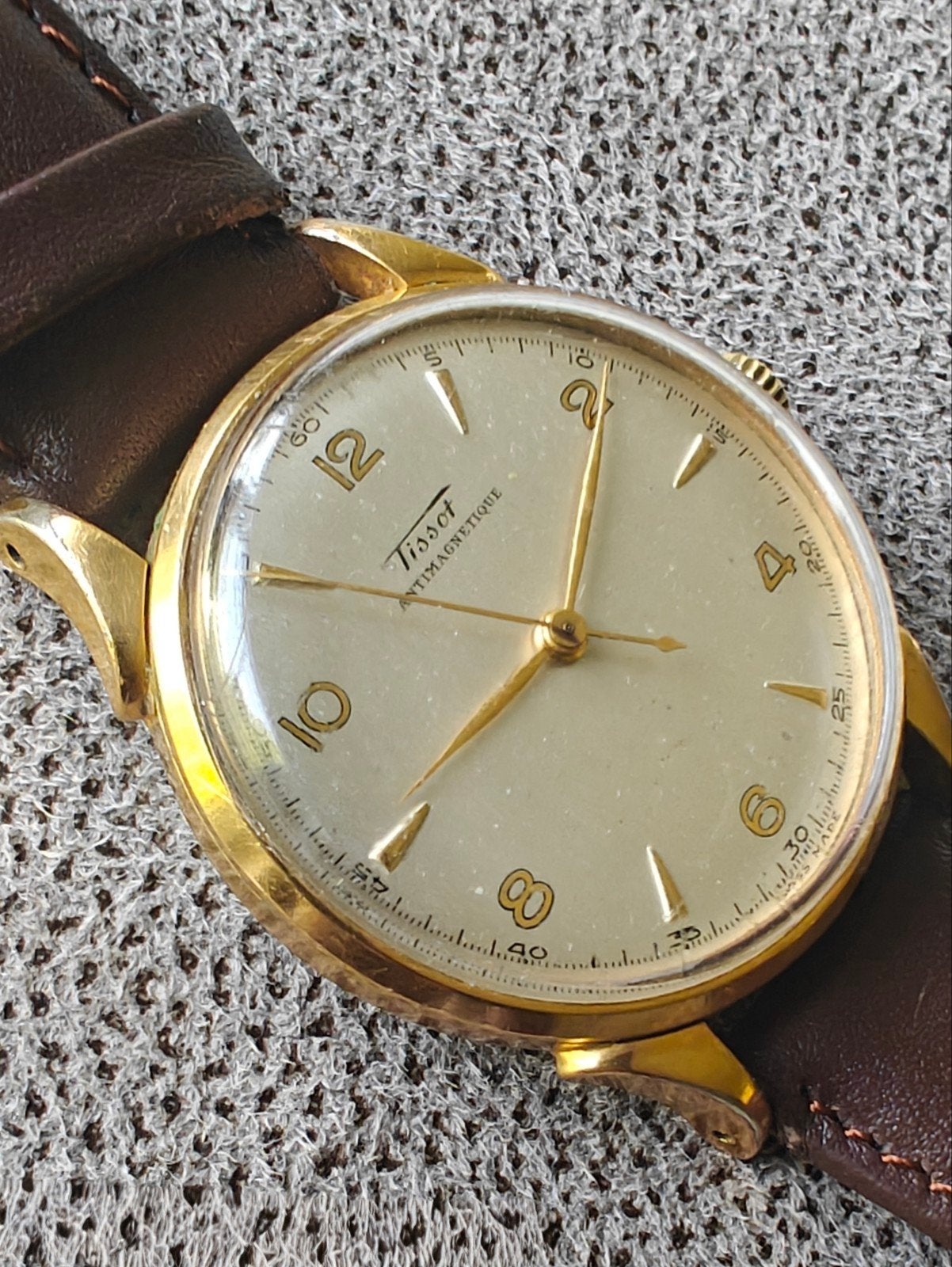 Montre Tissot vintage, Enlèvement ou Envoi, Or, Tissot