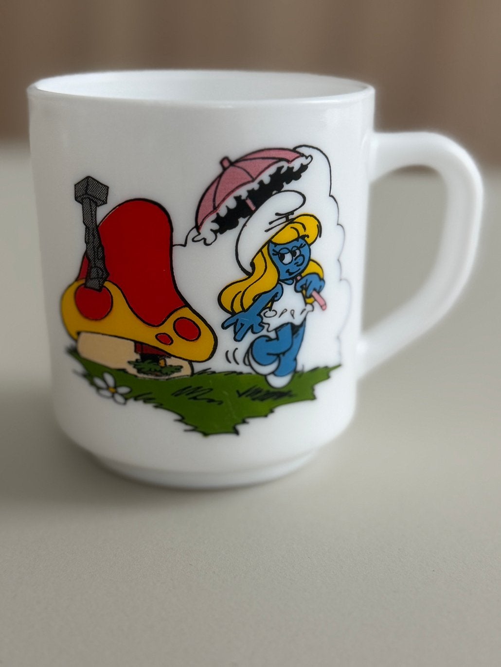 Smurfen tas / mok - Fotograaf - arcopal - 54, Enlèvement ou Envoi, Comme neuf, Mug
