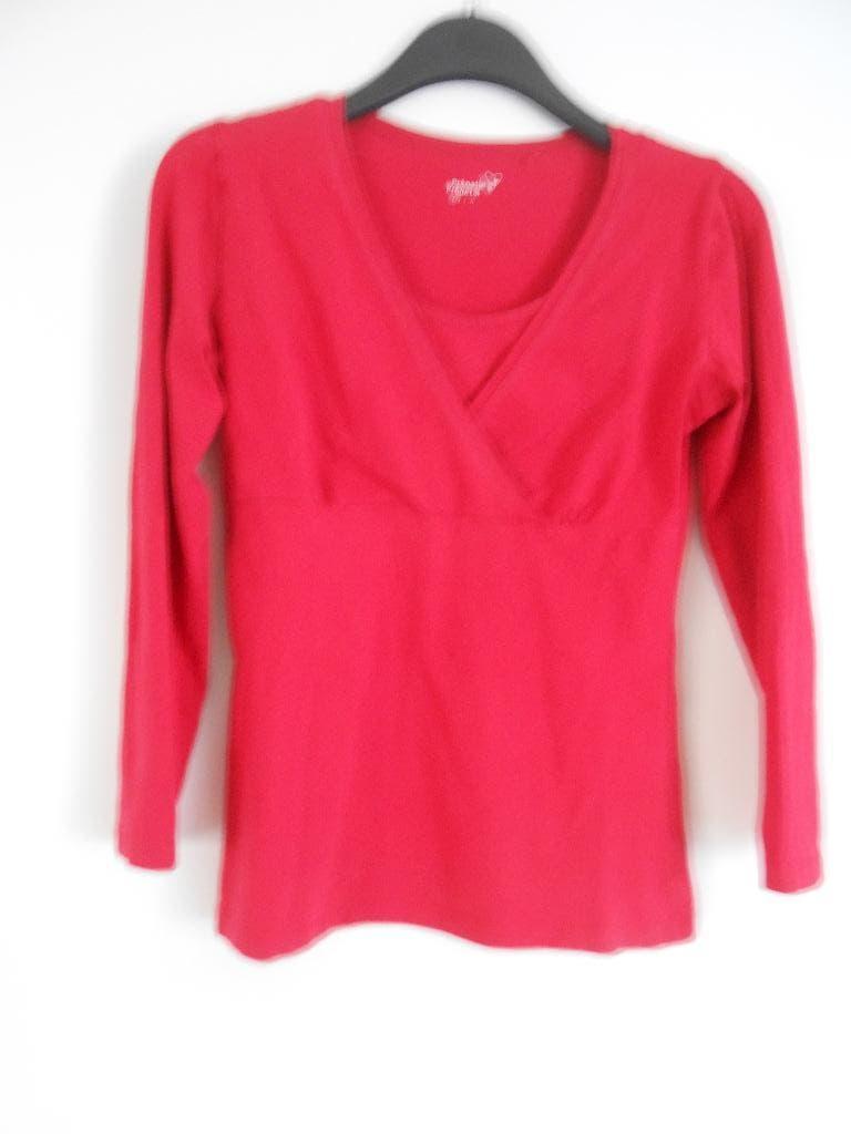 Zwangerschaps T-shirt rood maat Small, Ophalen of Verzenden, Rood