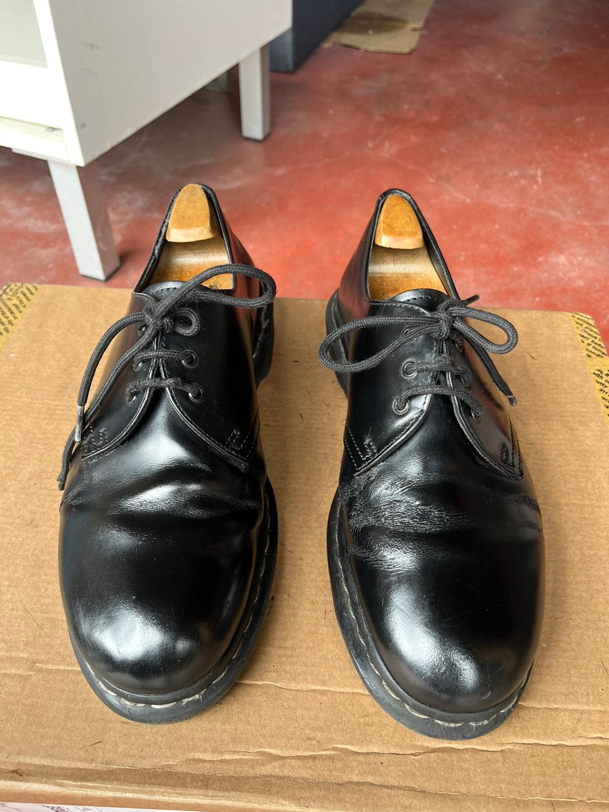 Derby Dr Martens, Enlèvement ou Envoi, Comme neuf, Noir