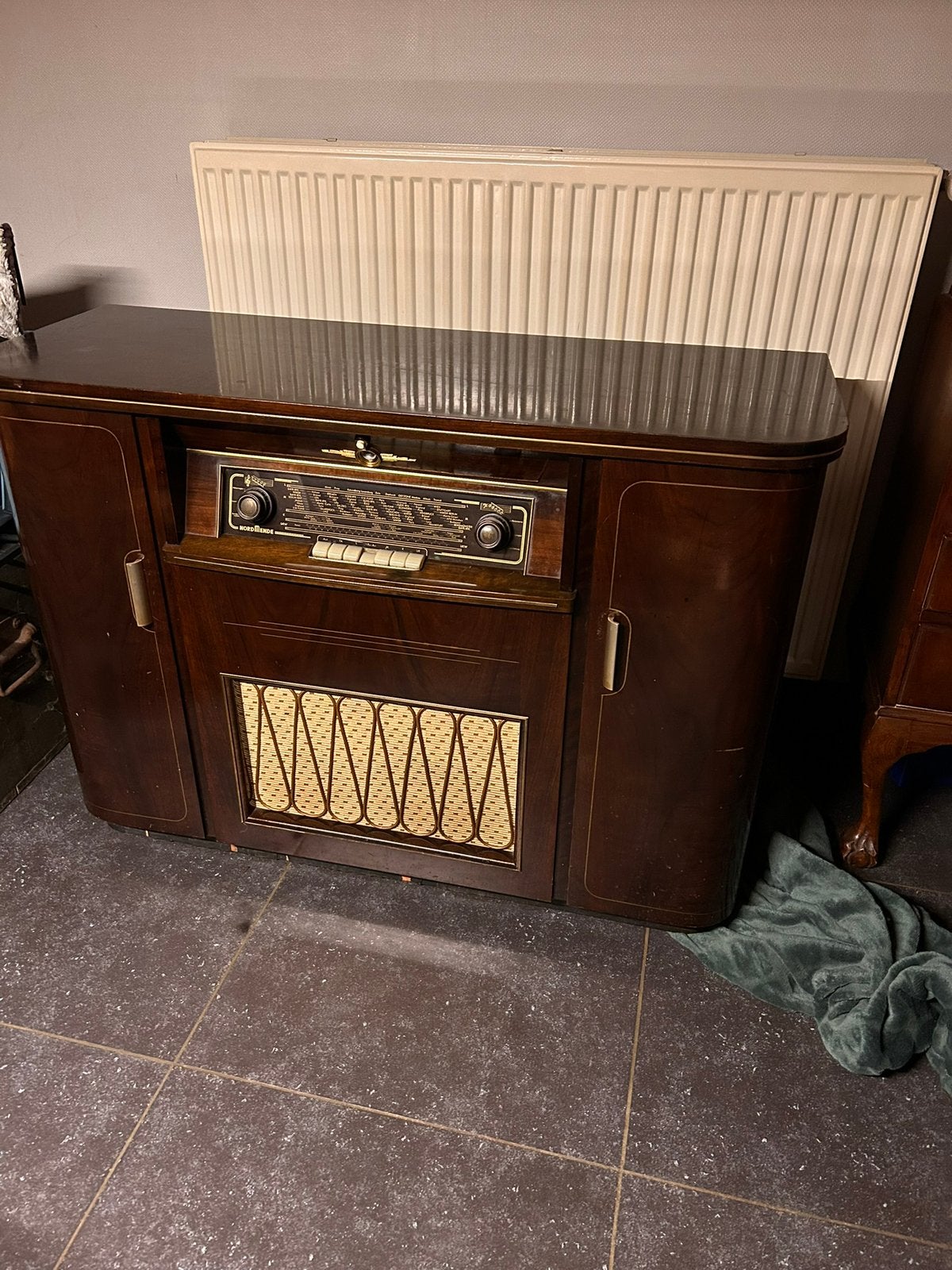 Vintage radio meubel, Antiquités & Art, Enlèvement