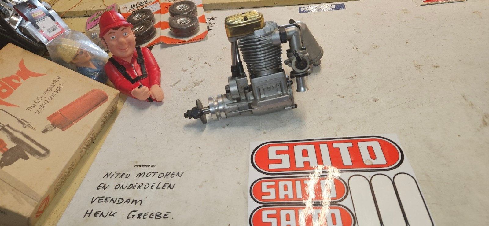 Saito FA 120S (20 cc), Enlèvement ou Envoi, Utilisé, Nitro, RTF (Ready to Fly)