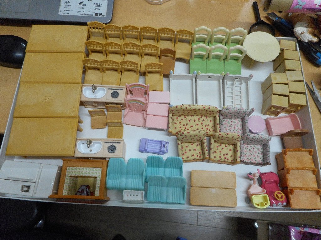 sylvanian 70 meubels, Collections, Jouets, Enlèvement ou Envoi, Utilisé