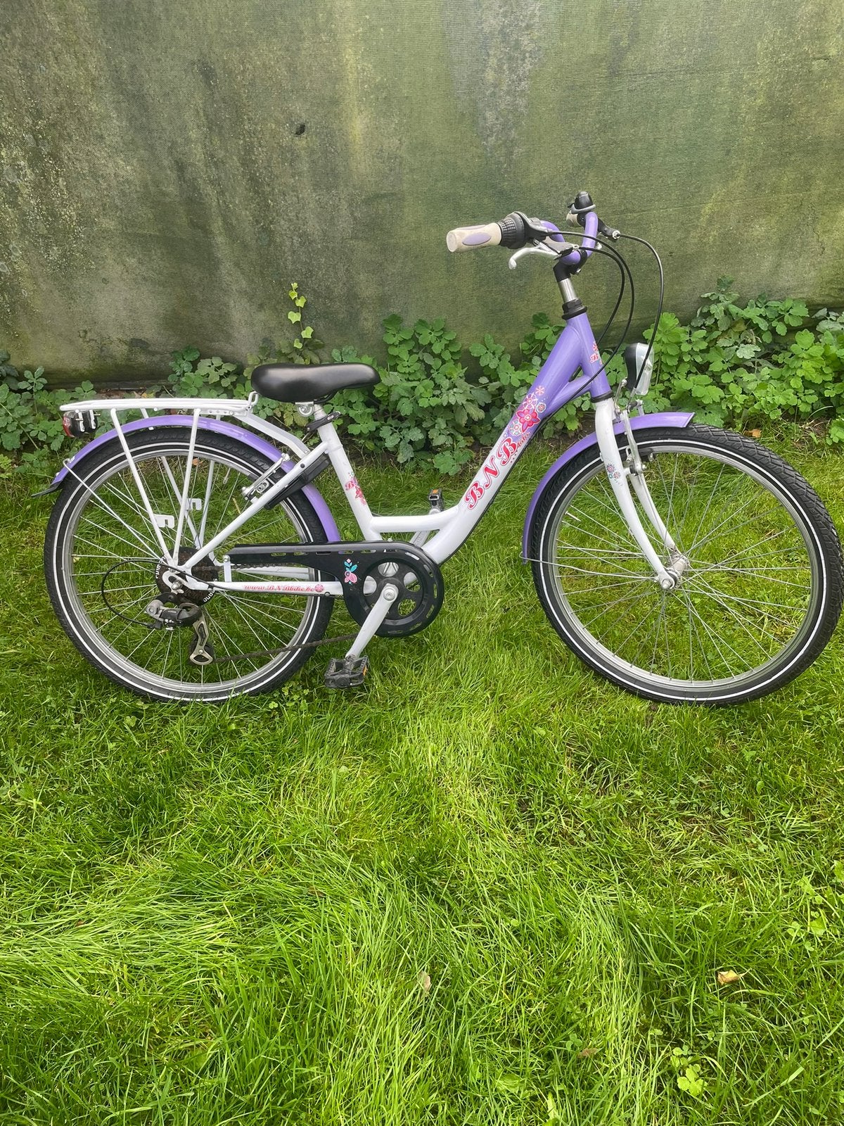 Meisjesfiets 24 inch BnB Bike Flowerkid, Vélos & Vélomoteurs, Vitesses, Comme neuf, Enlèvement, Frein sur jante