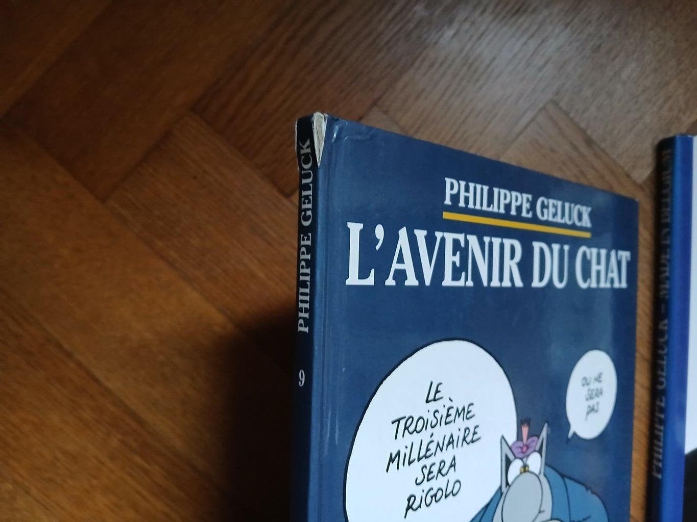 Le Chat Philippe Geluck L'avenir du Chat et Made in Belgium, Série complète ou Série, Enlèvement ou Envoi, Utilisé