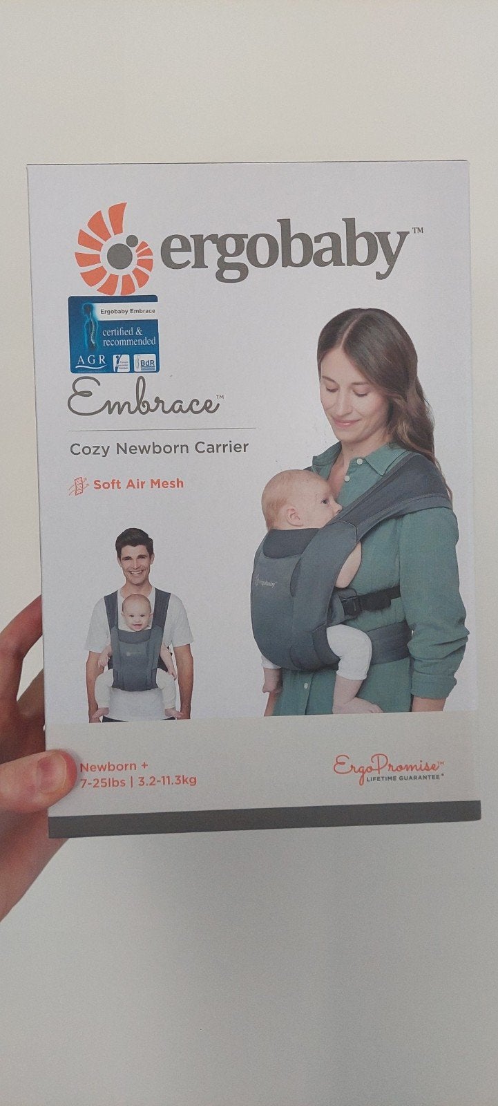 draagzak ergobaby embrace, Ophalen, Zo goed als nieuw, Buik, Draagzak