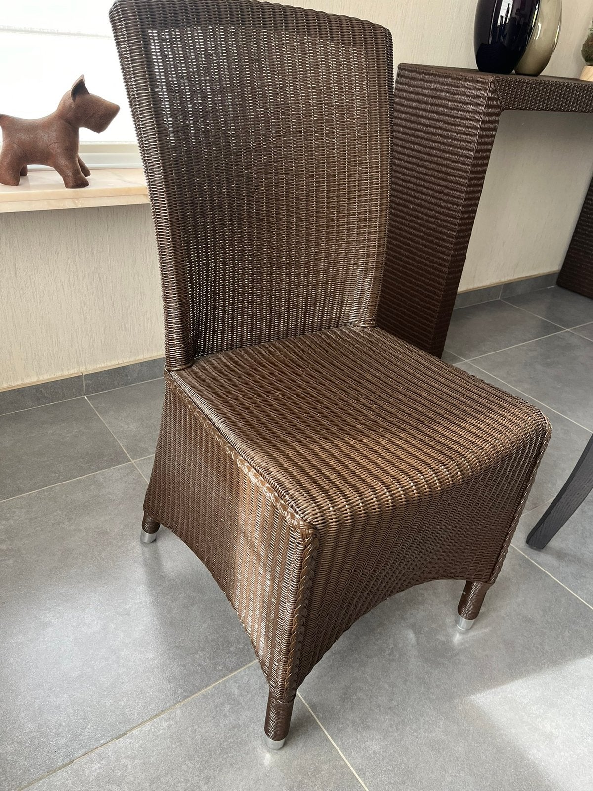 4 stoelen Vincent Sheppard chocolate brown, Enlèvement, Utilisé, Autres matériaux, Quatre