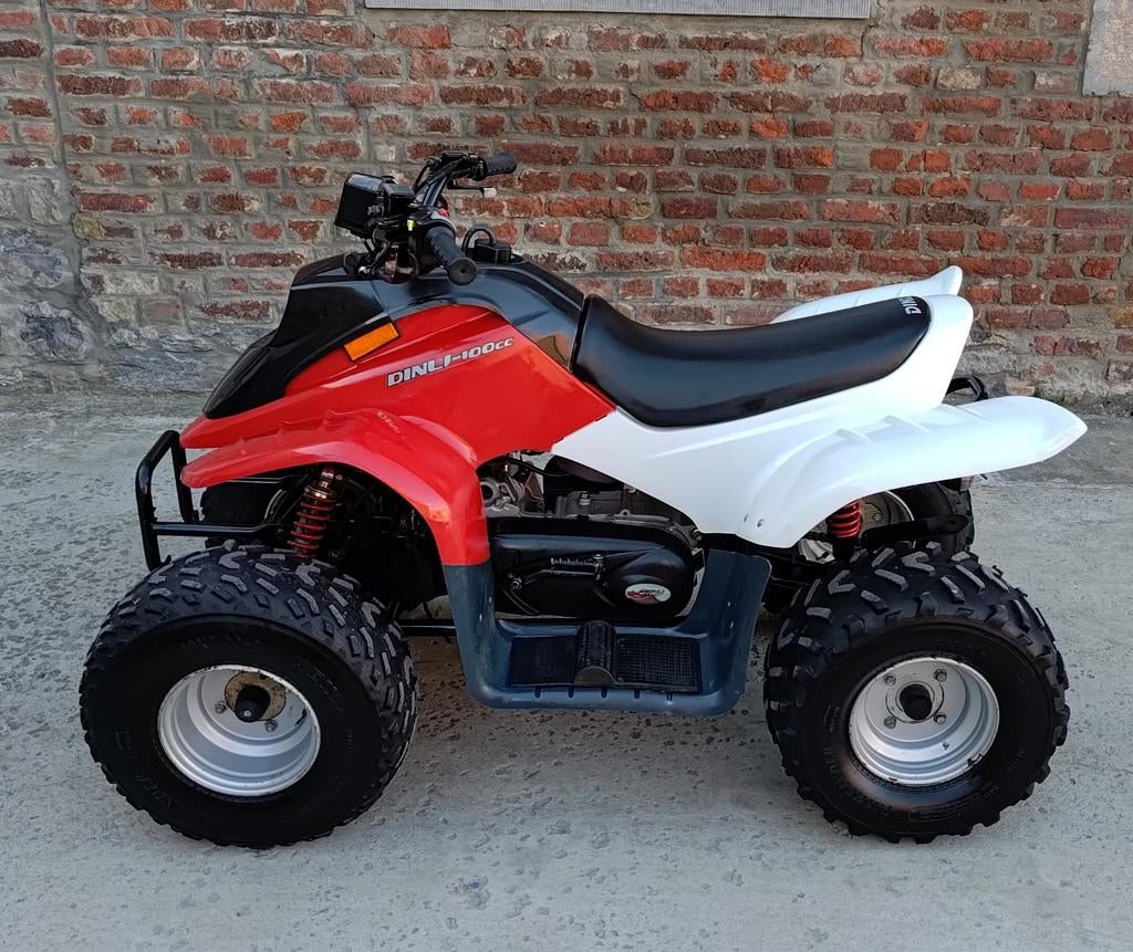 Quad Dinli 100cc (gehomologeerd) voor volwassenen of kindere, Motoren, Quads en Trikes, 1 cilinder, Ophalen
