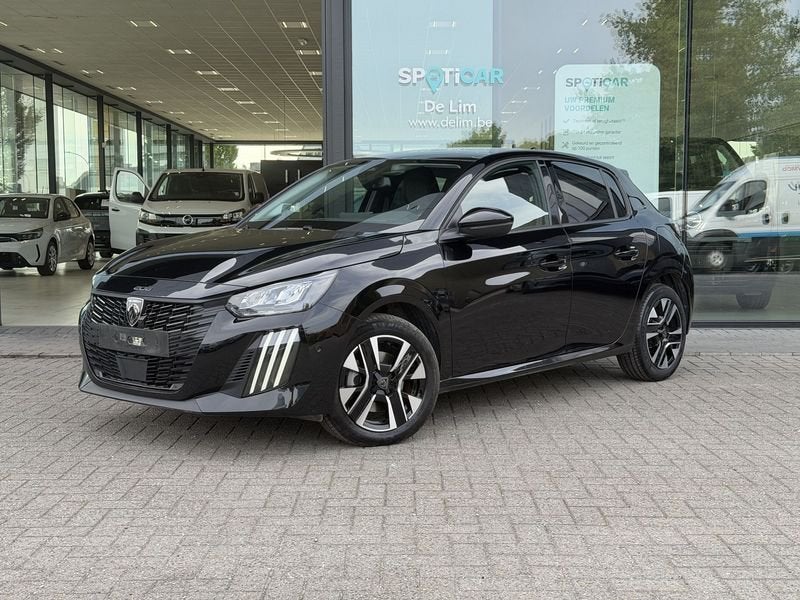 Peugeot 208 Allure 1.2T 100pk *Navi*CarPlay*360 Camera*, Achat, Entreprise, Boîte manuelle, Noir