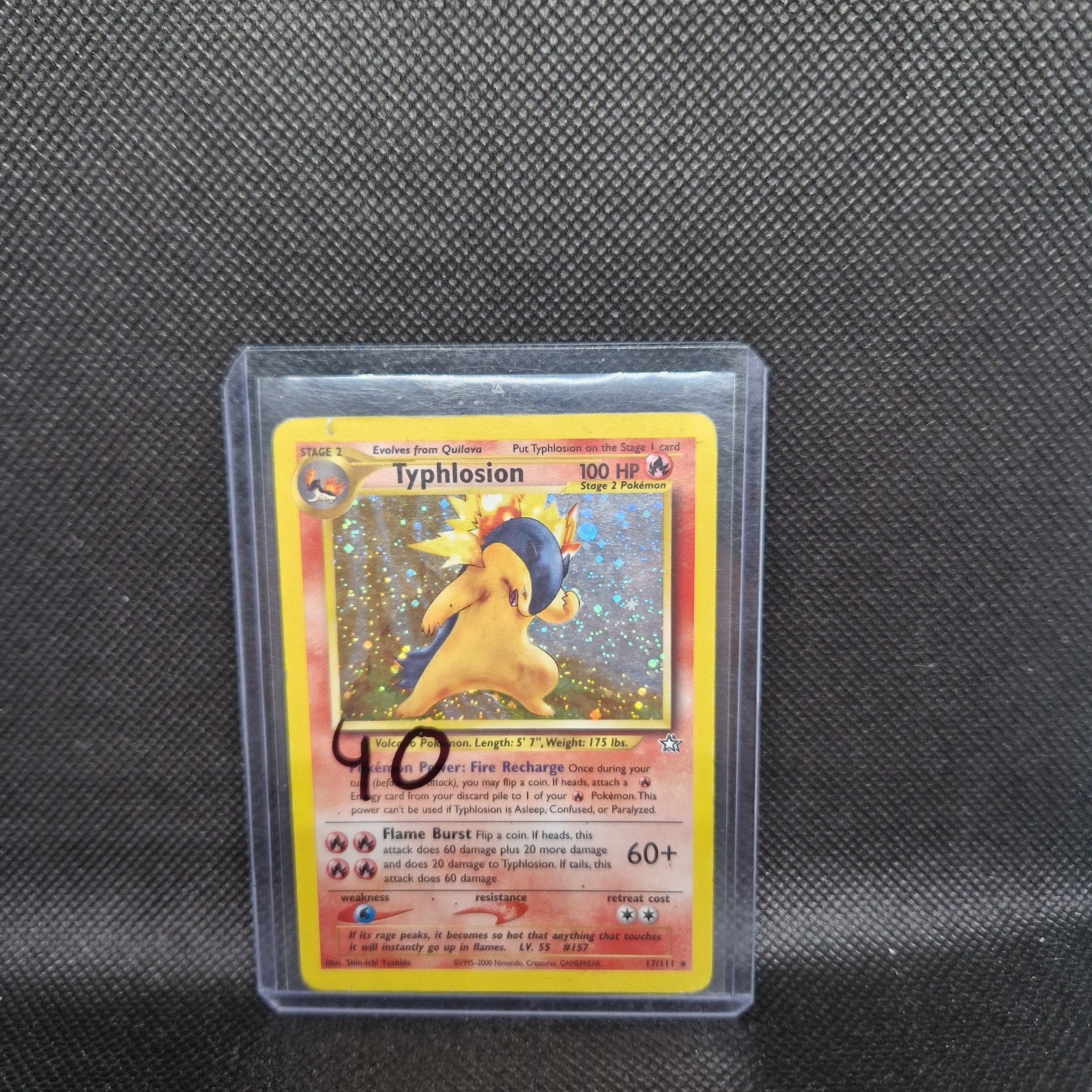 Typhlosion Neo Genesis, Enlèvement ou Envoi