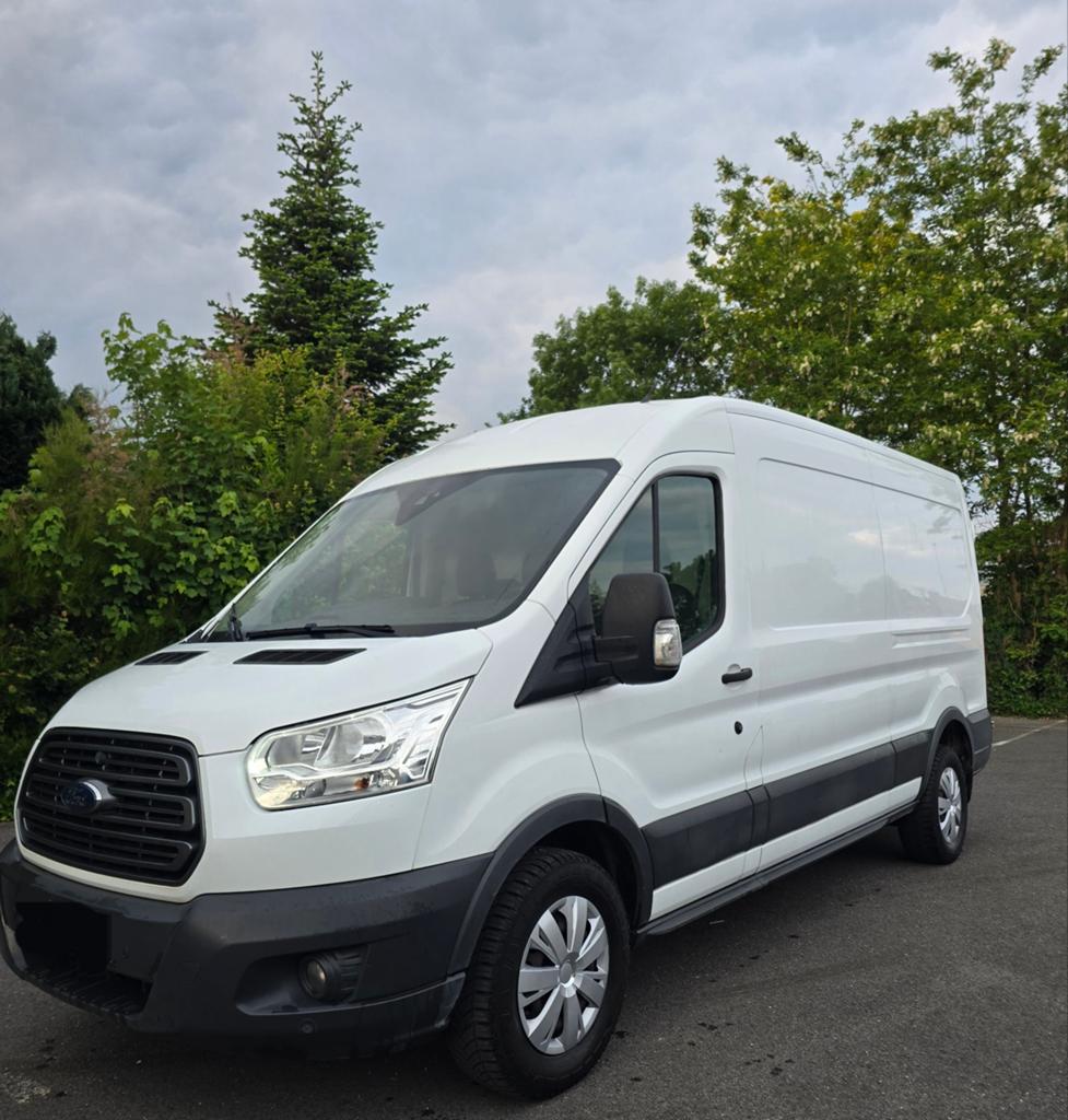 Camionette Ford Transit L3/H2 2018 euro 6 150dkm, Auto's, Bestelwagens en Lichte vracht, Euro 6, Trekhaak, Particulier, Ford