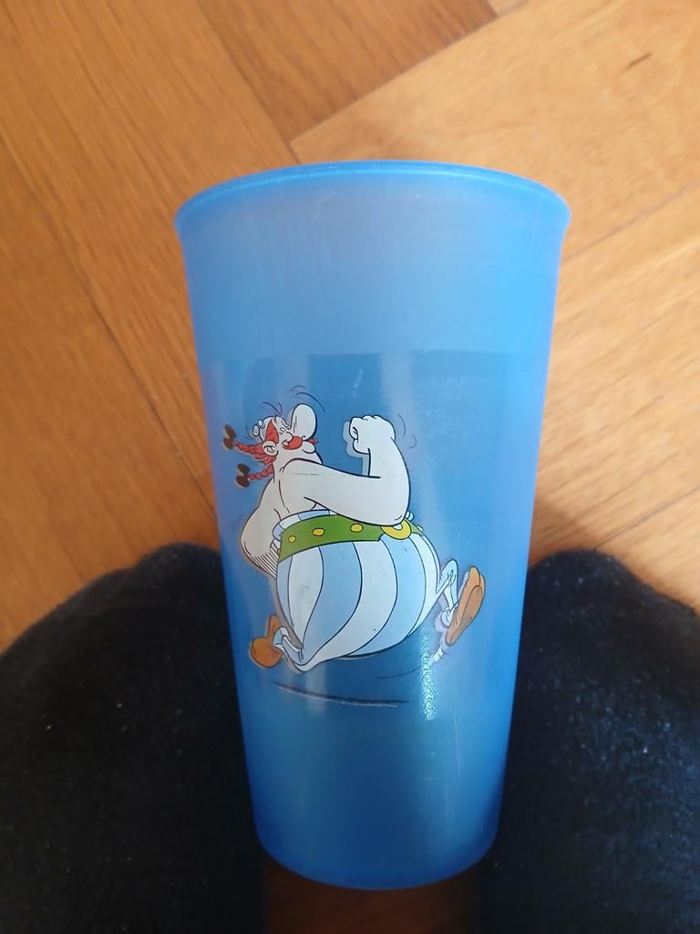 Verre plastique Obelix (Astérix et Obelix) 2007 Delacre, Collections, Enlèvement ou Envoi, Astérix et Obélix, Utilisé, Ustensile