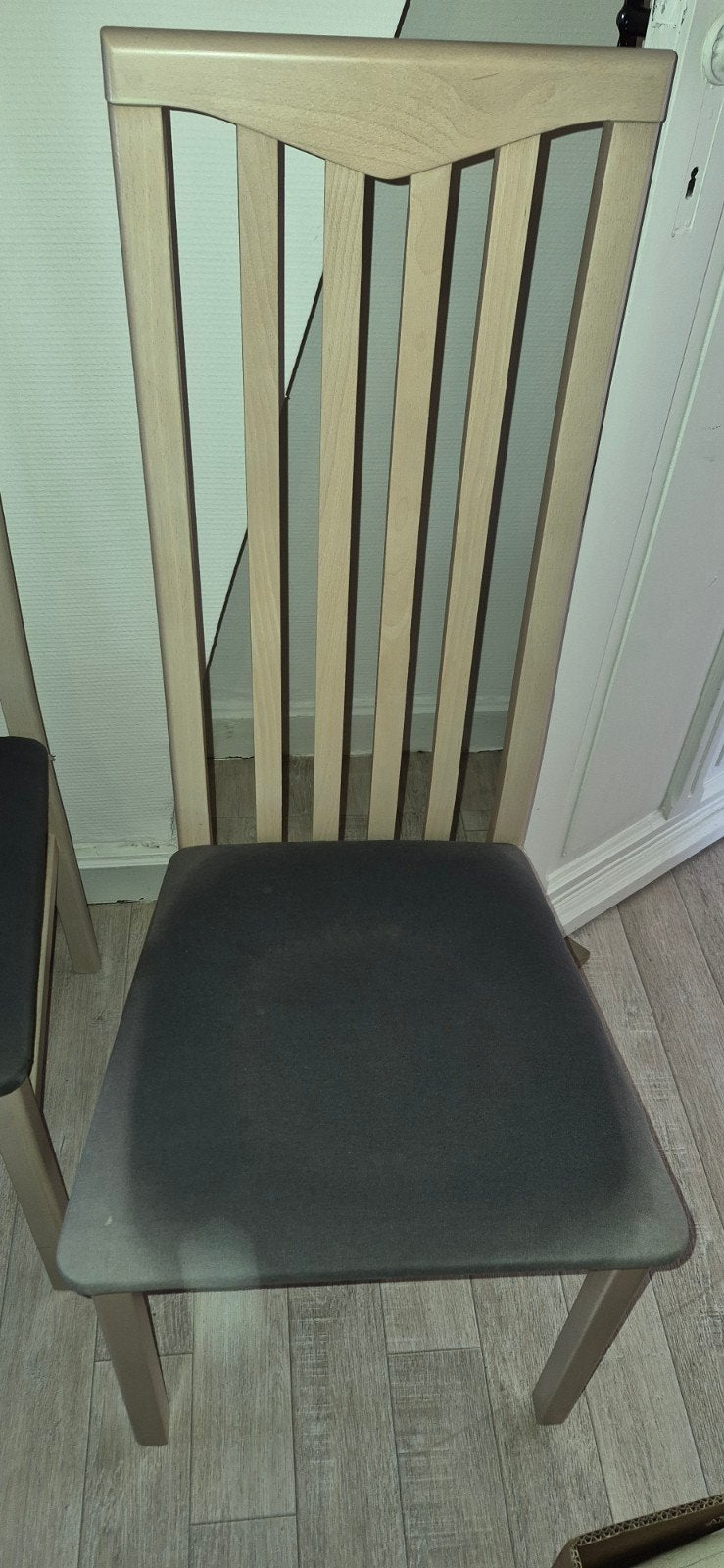 6 stoelen met stoffen zitting, Huis en Inrichting, Stoelen, Ophalen, Stof