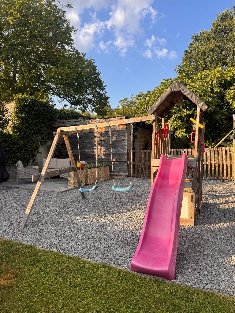 Speeltuig met schommel en glijbaan!, Ophalen, Gebruikt, Schommel