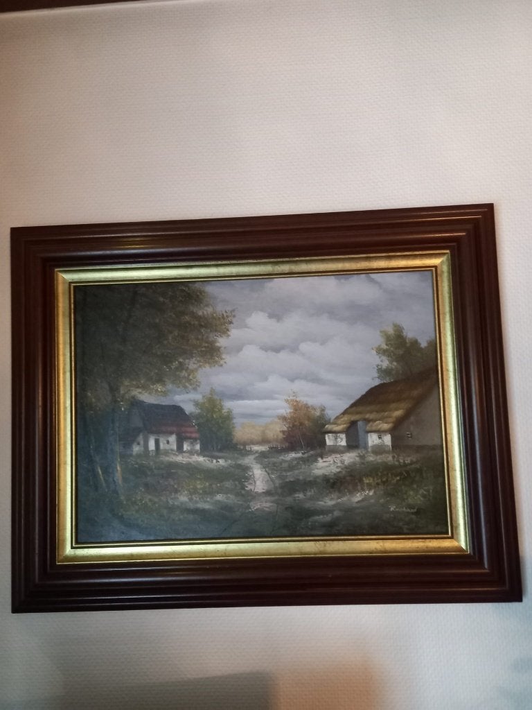 Klassiek schilderij, Ophalen, Doek, Landschap, Klassiek