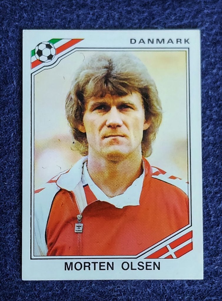 Panini sticker card voetbal ' WK Mexico 1986 - Morten Olsen', Verzamelen, Ophalen of Verzenden, Nieuw, Poster, Plaatje of Sticker