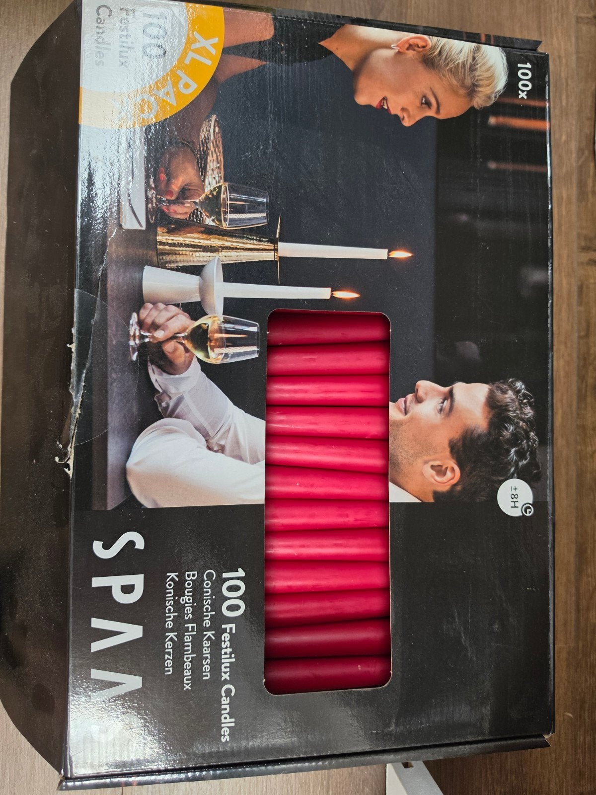 kaarsen diner rood, nieuwe, Ophalen of Verzenden, Rood